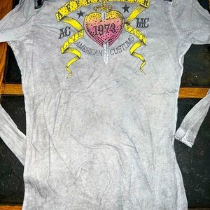 Affliction shirts -  size small but fit like mediums